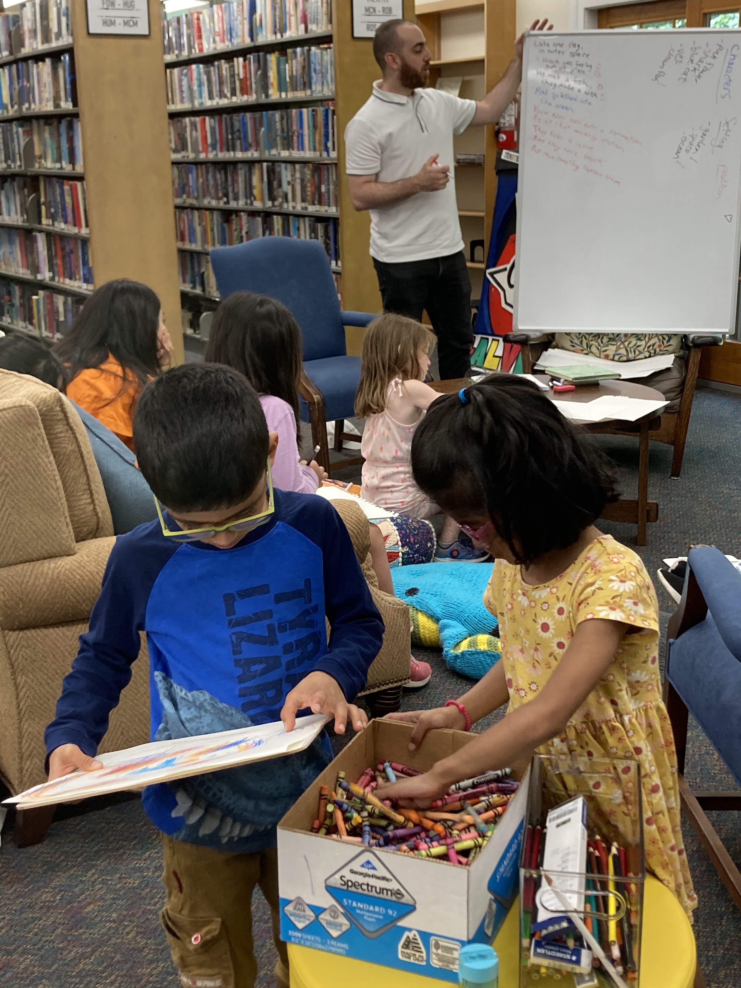 Children drawing