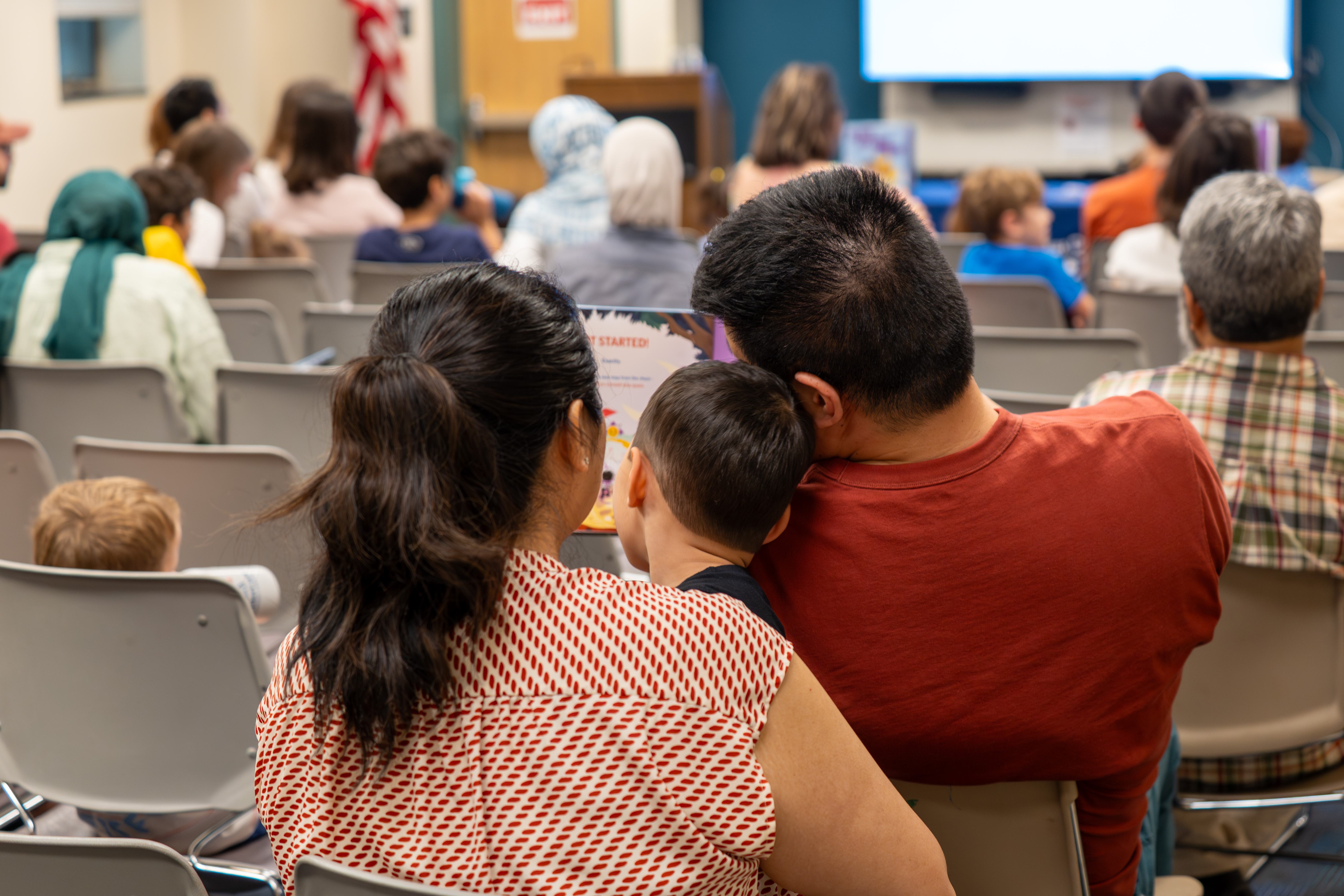 A family sitting together